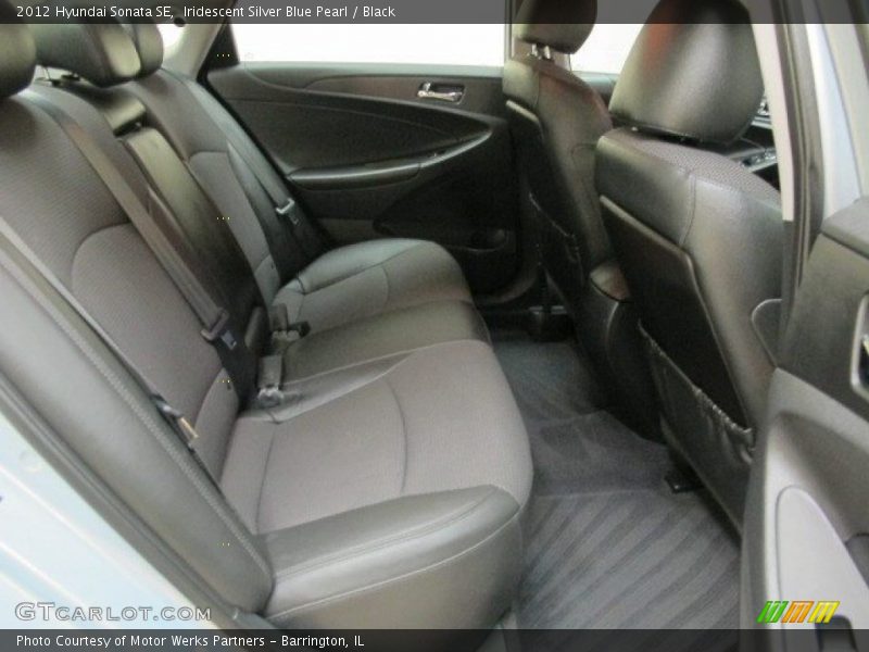 Iridescent Silver Blue Pearl / Black 2012 Hyundai Sonata SE