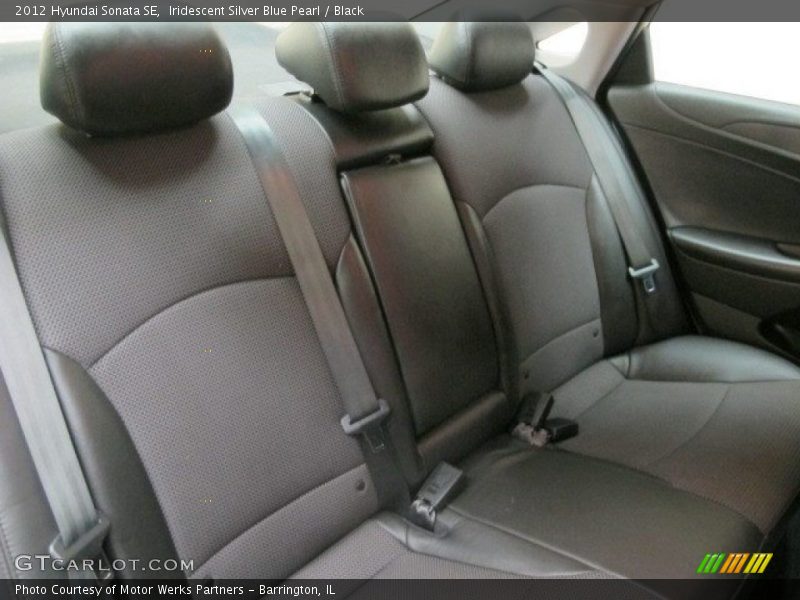 Iridescent Silver Blue Pearl / Black 2012 Hyundai Sonata SE