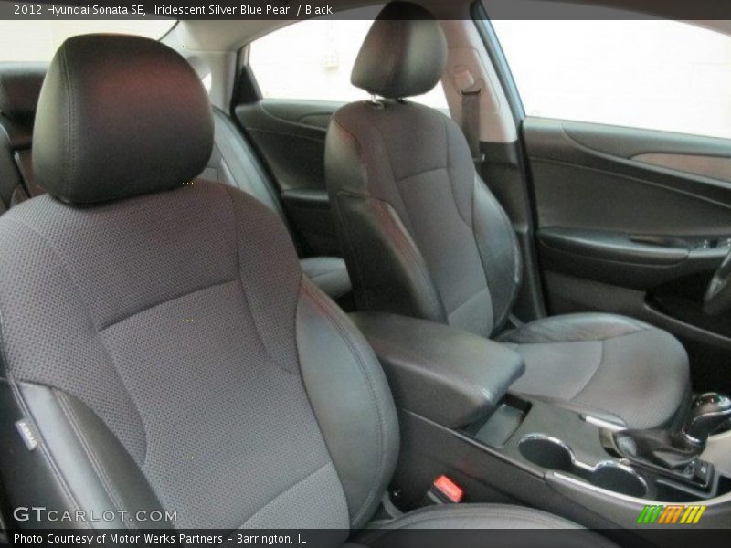 Iridescent Silver Blue Pearl / Black 2012 Hyundai Sonata SE
