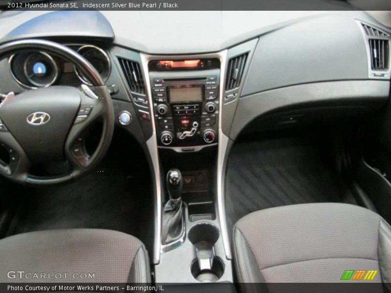 Iridescent Silver Blue Pearl / Black 2012 Hyundai Sonata SE