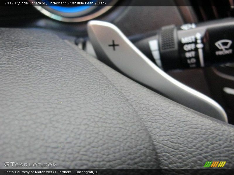 Iridescent Silver Blue Pearl / Black 2012 Hyundai Sonata SE