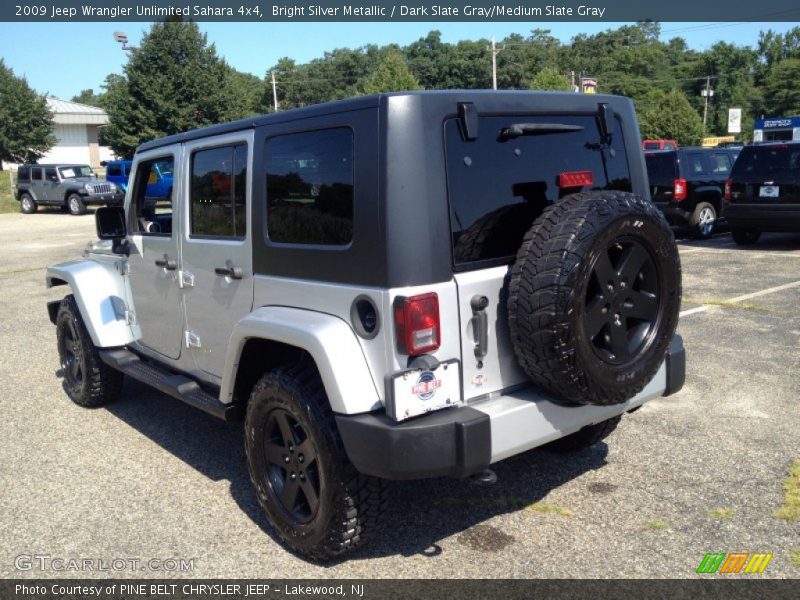 Bright Silver Metallic / Dark Slate Gray/Medium Slate Gray 2009 Jeep Wrangler Unlimited Sahara 4x4