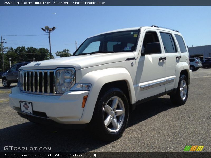 Stone White / Pastel Pebble Beige 2008 Jeep Liberty Limited 4x4