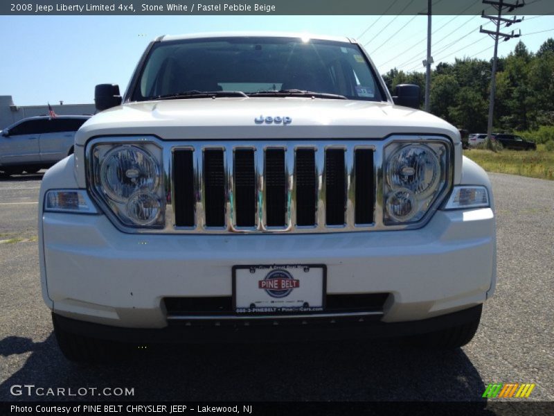 Stone White / Pastel Pebble Beige 2008 Jeep Liberty Limited 4x4