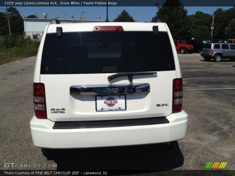 Stone White / Pastel Pebble Beige 2008 Jeep Liberty Limited 4x4