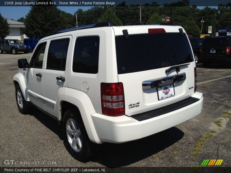 Stone White / Pastel Pebble Beige 2008 Jeep Liberty Limited 4x4