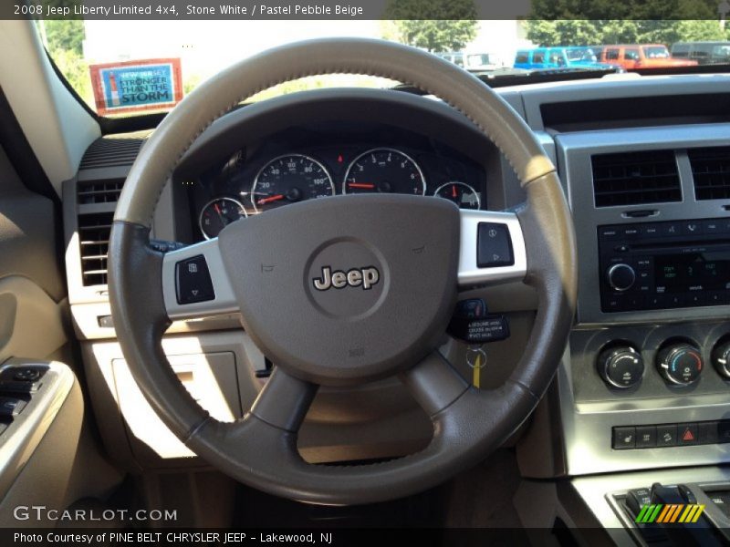 Stone White / Pastel Pebble Beige 2008 Jeep Liberty Limited 4x4