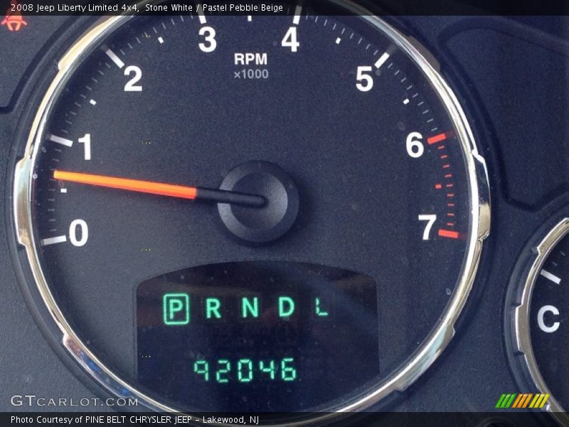 Stone White / Pastel Pebble Beige 2008 Jeep Liberty Limited 4x4