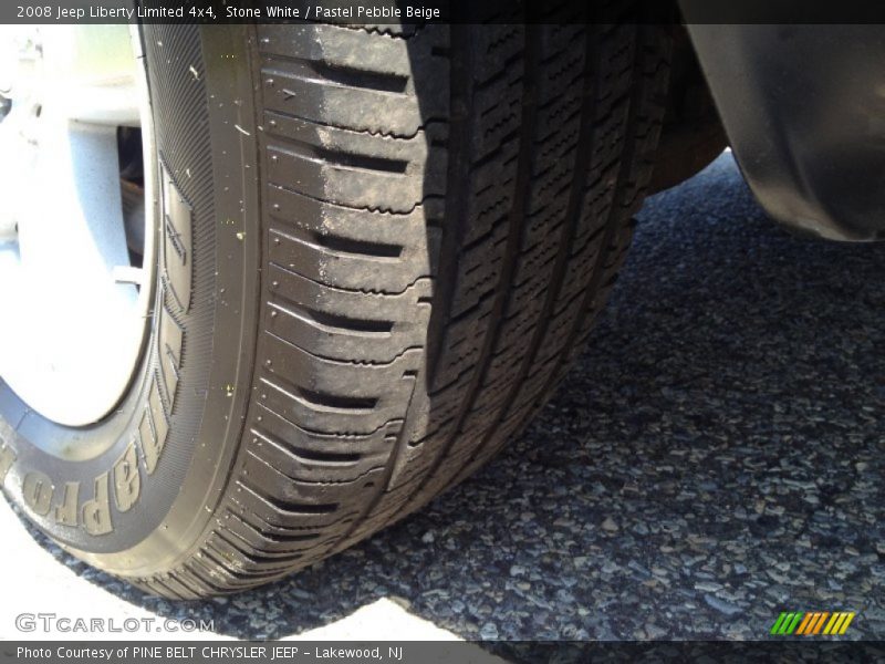 Stone White / Pastel Pebble Beige 2008 Jeep Liberty Limited 4x4