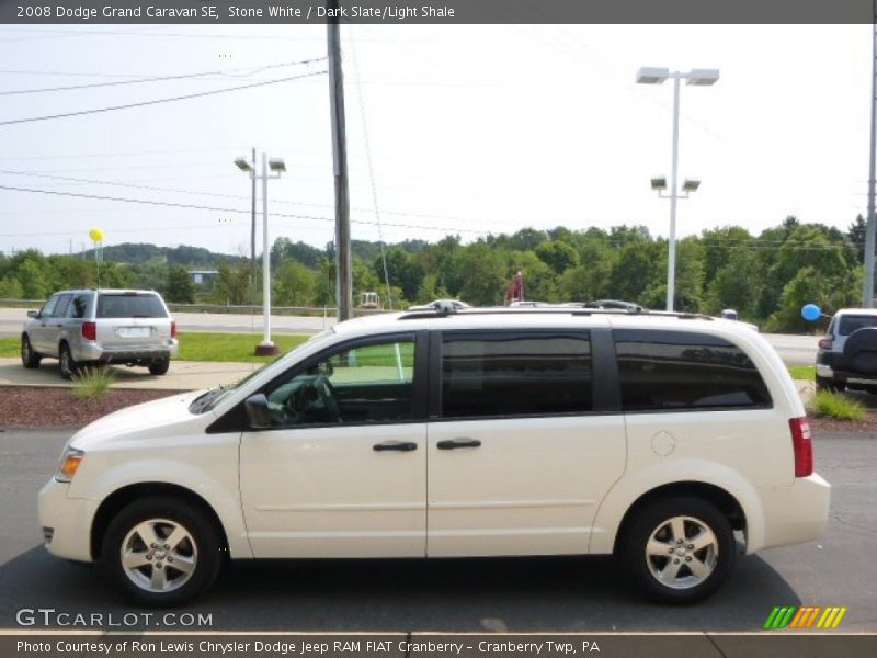 Stone White / Dark Slate/Light Shale 2008 Dodge Grand Caravan SE