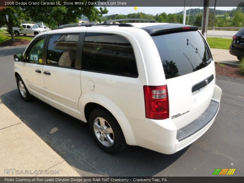 Stone White / Dark Slate/Light Shale 2008 Dodge Grand Caravan SE