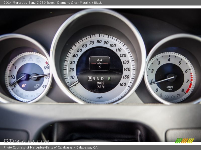 Diamond Silver Metallic / Black 2014 Mercedes-Benz C 250 Sport