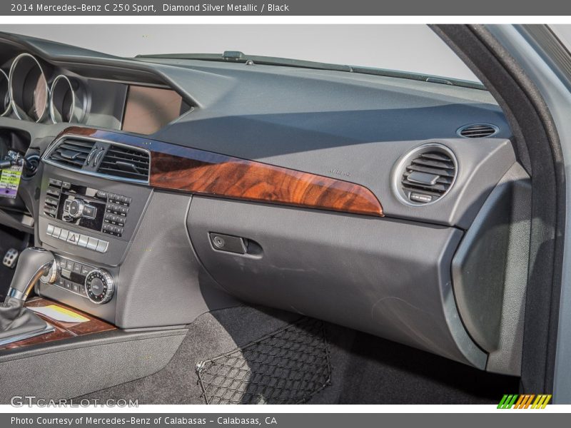 Diamond Silver Metallic / Black 2014 Mercedes-Benz C 250 Sport