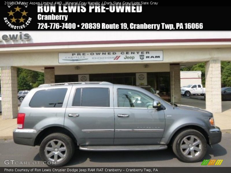 Mineral Gray Metallic / Dark Slate Gray/Light Slate Gray 2008 Chrysler Aspen Limited 4WD