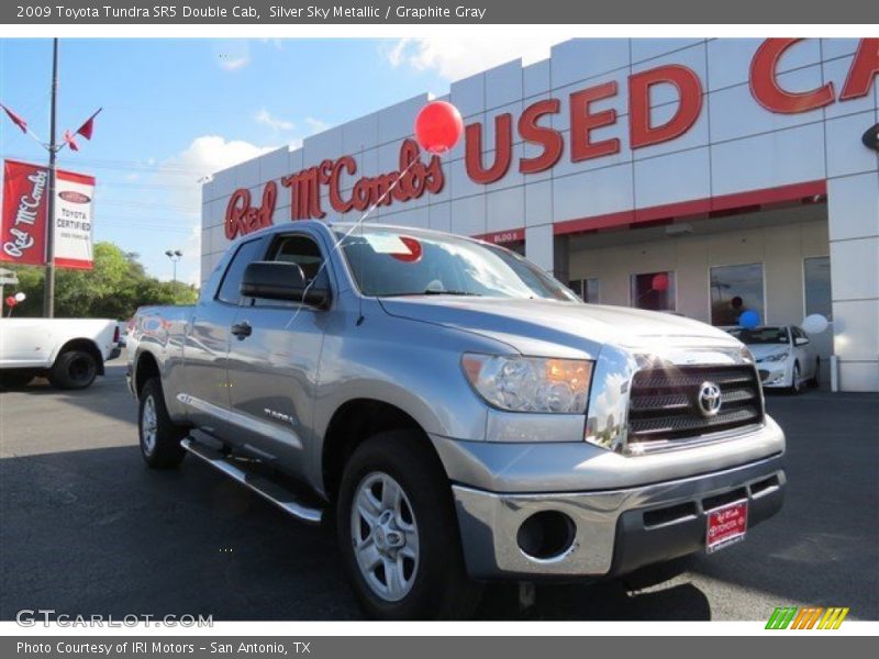 Silver Sky Metallic / Graphite Gray 2009 Toyota Tundra SR5 Double Cab