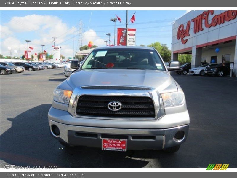 Silver Sky Metallic / Graphite Gray 2009 Toyota Tundra SR5 Double Cab