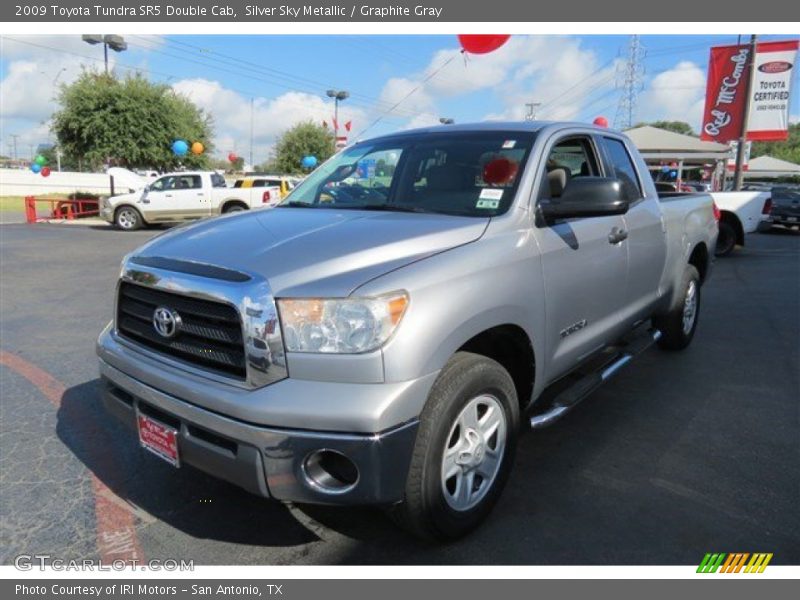 Silver Sky Metallic / Graphite Gray 2009 Toyota Tundra SR5 Double Cab