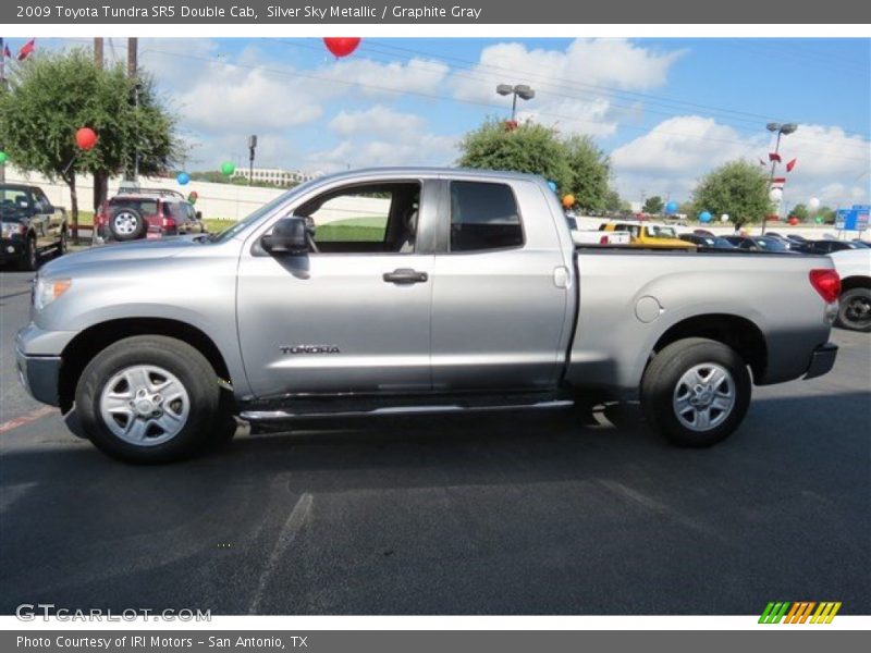 Silver Sky Metallic / Graphite Gray 2009 Toyota Tundra SR5 Double Cab