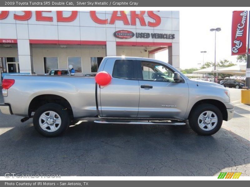 Silver Sky Metallic / Graphite Gray 2009 Toyota Tundra SR5 Double Cab