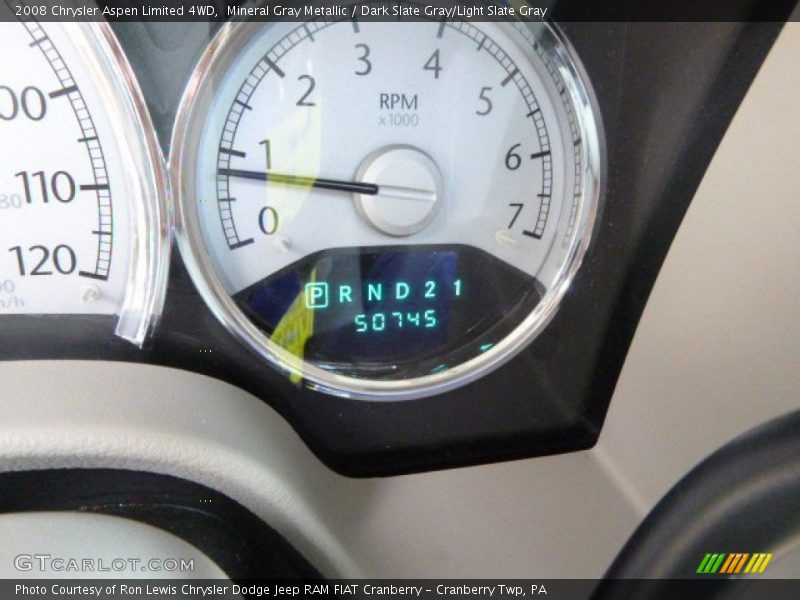 Mineral Gray Metallic / Dark Slate Gray/Light Slate Gray 2008 Chrysler Aspen Limited 4WD