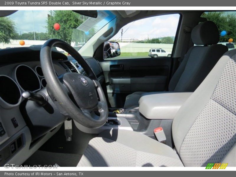 Silver Sky Metallic / Graphite Gray 2009 Toyota Tundra SR5 Double Cab