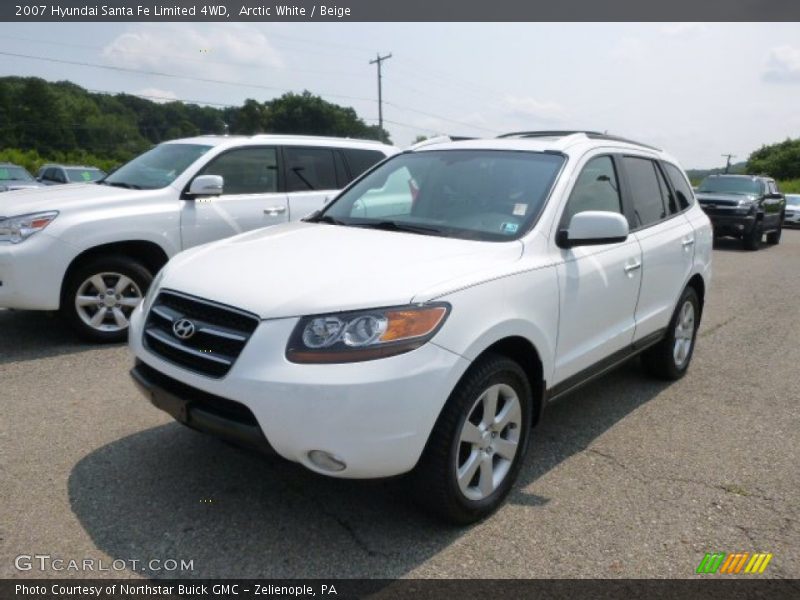 Arctic White / Beige 2007 Hyundai Santa Fe Limited 4WD