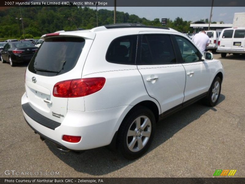 Arctic White / Beige 2007 Hyundai Santa Fe Limited 4WD