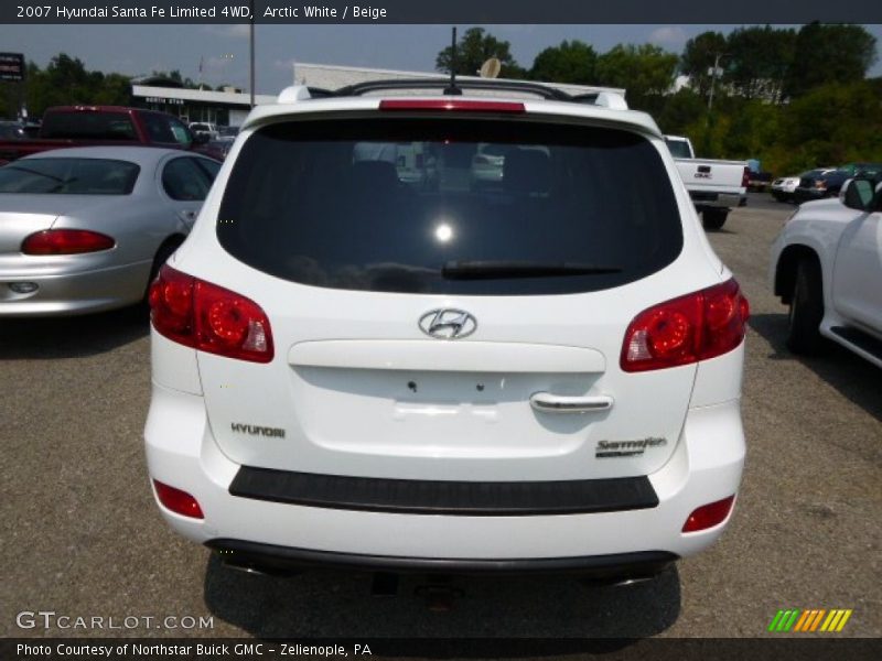 Arctic White / Beige 2007 Hyundai Santa Fe Limited 4WD