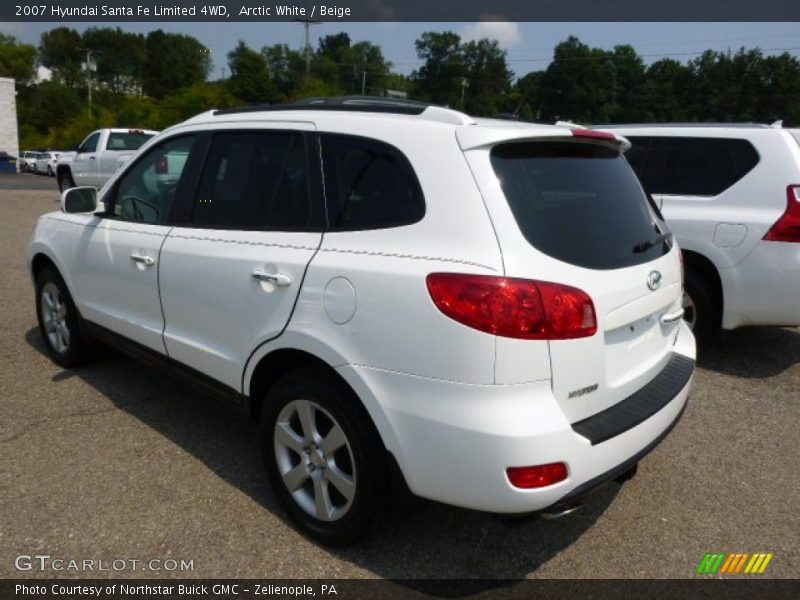 Arctic White / Beige 2007 Hyundai Santa Fe Limited 4WD