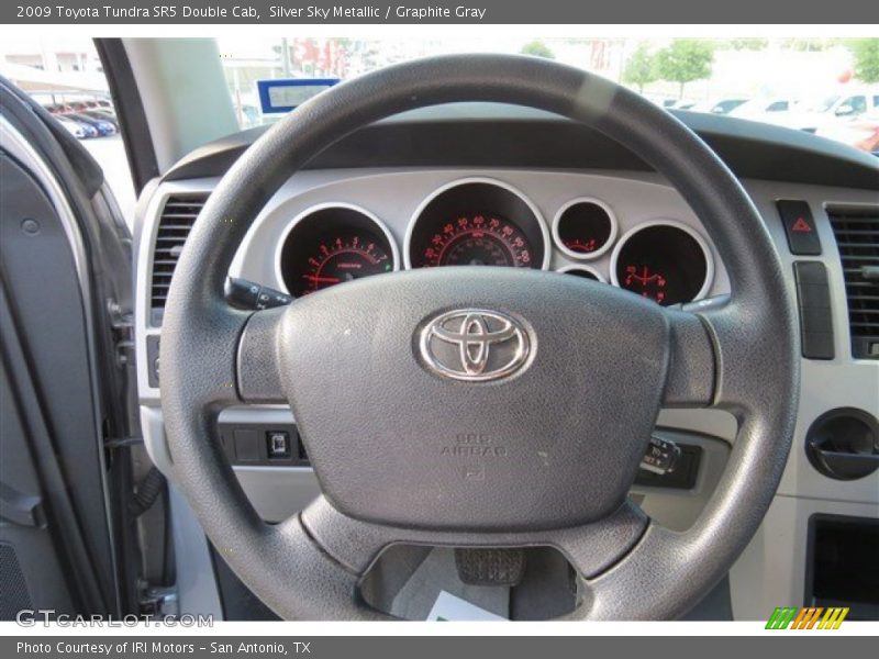 Silver Sky Metallic / Graphite Gray 2009 Toyota Tundra SR5 Double Cab