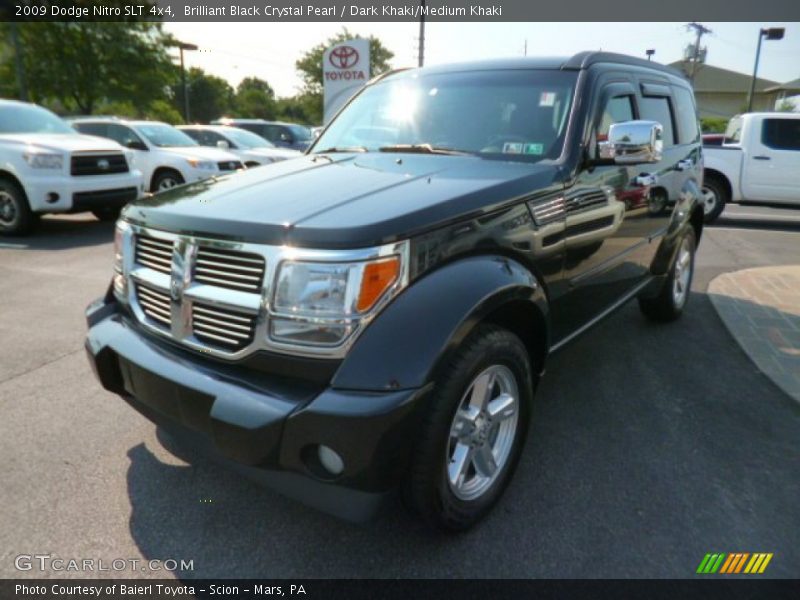 Brilliant Black Crystal Pearl / Dark Khaki/Medium Khaki 2009 Dodge Nitro SLT 4x4