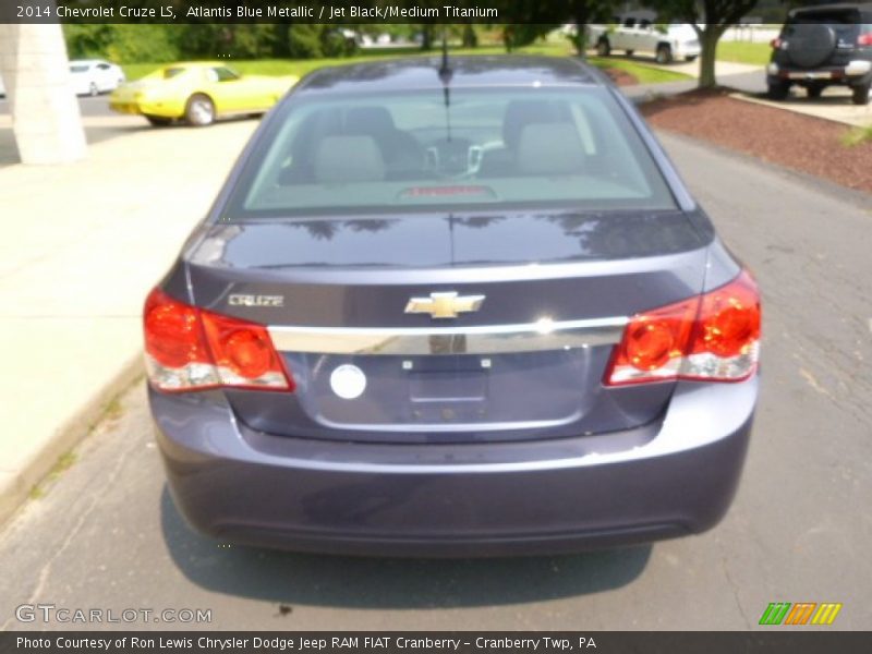 Atlantis Blue Metallic / Jet Black/Medium Titanium 2014 Chevrolet Cruze LS