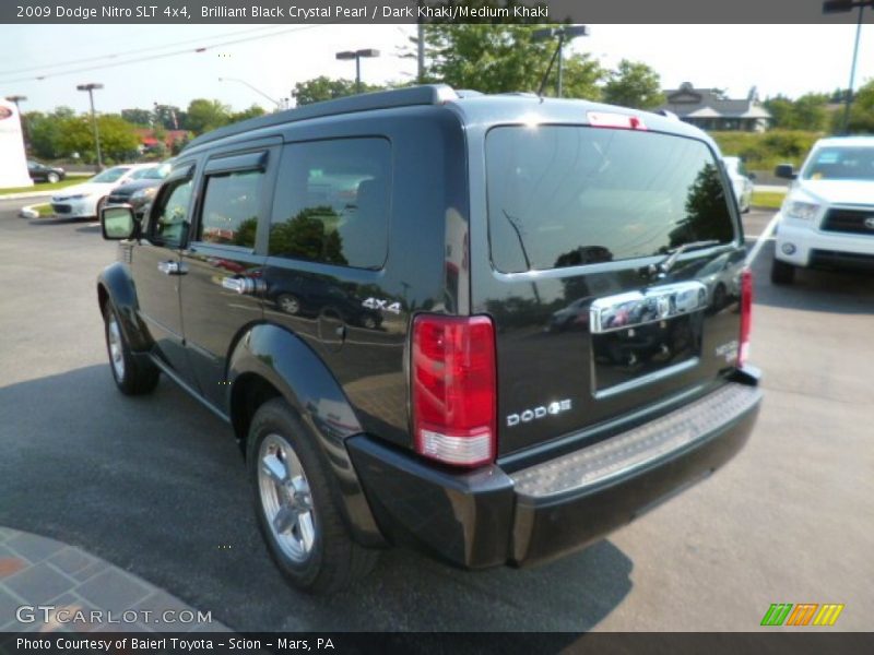 Brilliant Black Crystal Pearl / Dark Khaki/Medium Khaki 2009 Dodge Nitro SLT 4x4