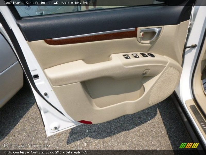 Arctic White / Beige 2007 Hyundai Santa Fe Limited 4WD