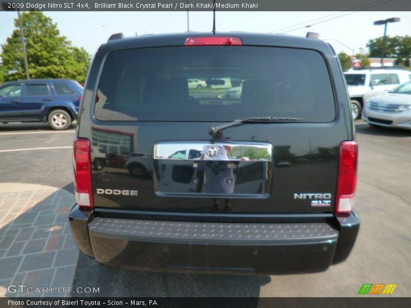Brilliant Black Crystal Pearl / Dark Khaki/Medium Khaki 2009 Dodge Nitro SLT 4x4