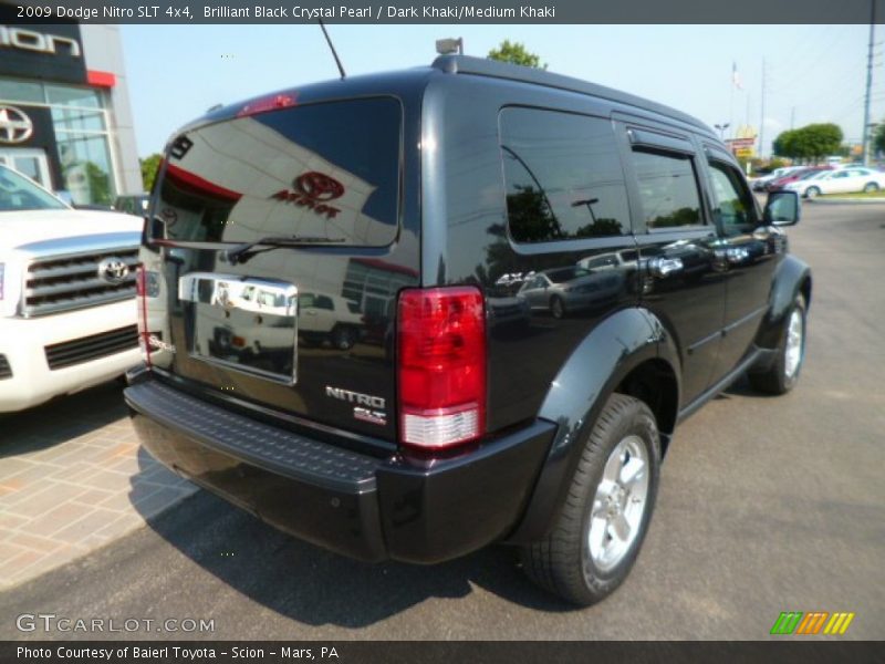 Brilliant Black Crystal Pearl / Dark Khaki/Medium Khaki 2009 Dodge Nitro SLT 4x4