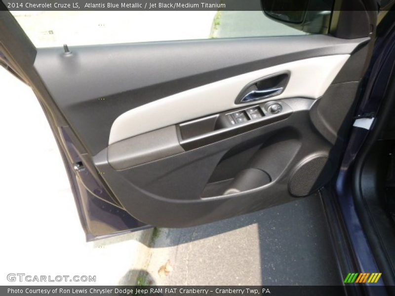 Atlantis Blue Metallic / Jet Black/Medium Titanium 2014 Chevrolet Cruze LS
