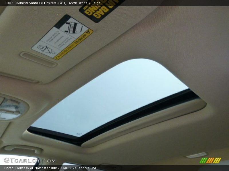 Arctic White / Beige 2007 Hyundai Santa Fe Limited 4WD