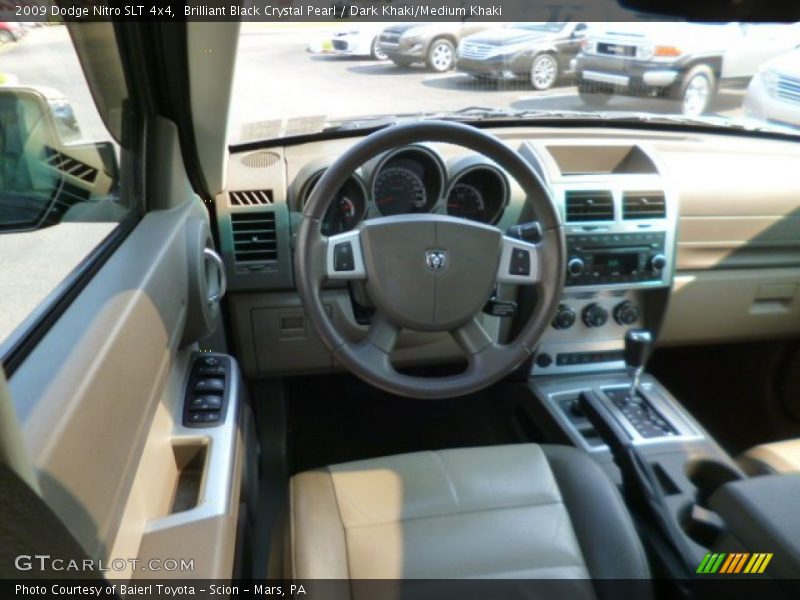 Brilliant Black Crystal Pearl / Dark Khaki/Medium Khaki 2009 Dodge Nitro SLT 4x4