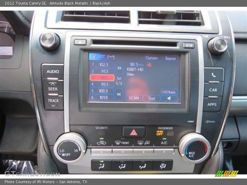 Attitude Black Metallic / Black/Ash 2012 Toyota Camry SE