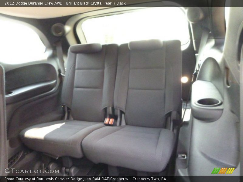 Brilliant Black Crystal Pearl / Black 2012 Dodge Durango Crew AWD