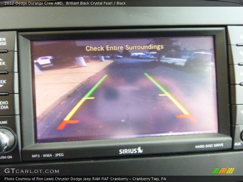 Brilliant Black Crystal Pearl / Black 2012 Dodge Durango Crew AWD