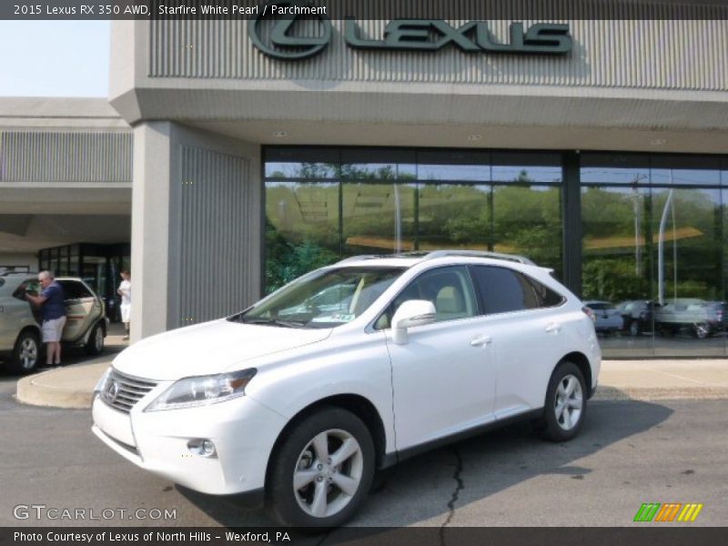 Starfire White Pearl / Parchment 2015 Lexus RX 350 AWD