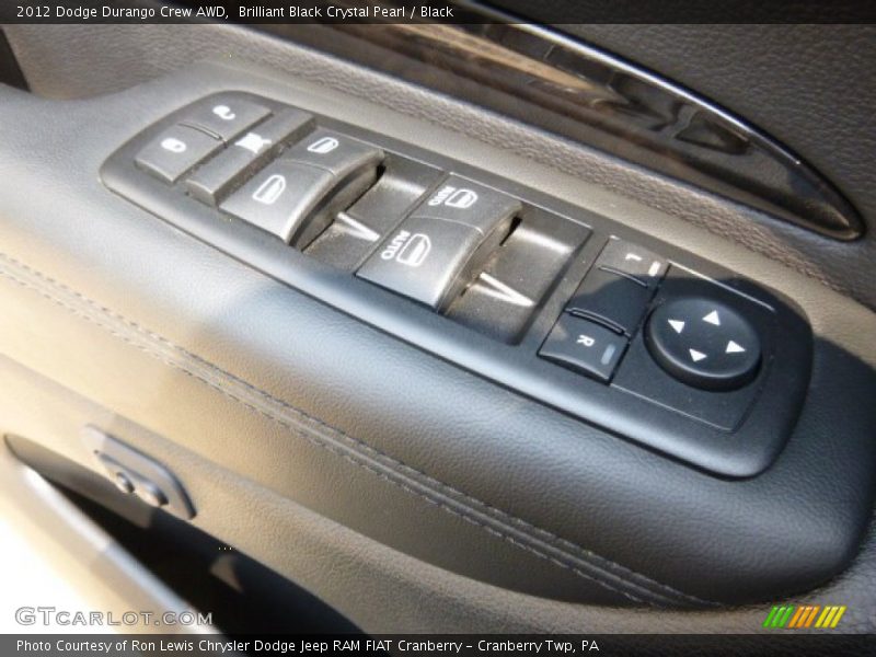 Brilliant Black Crystal Pearl / Black 2012 Dodge Durango Crew AWD