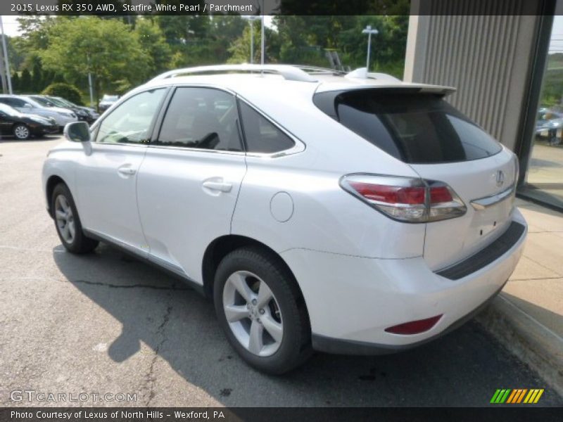Starfire White Pearl / Parchment 2015 Lexus RX 350 AWD