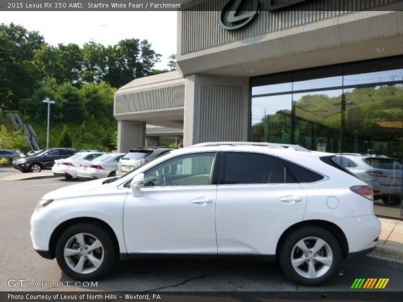 Starfire White Pearl / Parchment 2015 Lexus RX 350 AWD