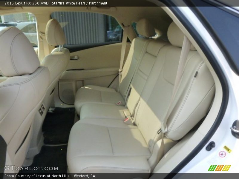 Rear Seat of 2015 RX 350 AWD