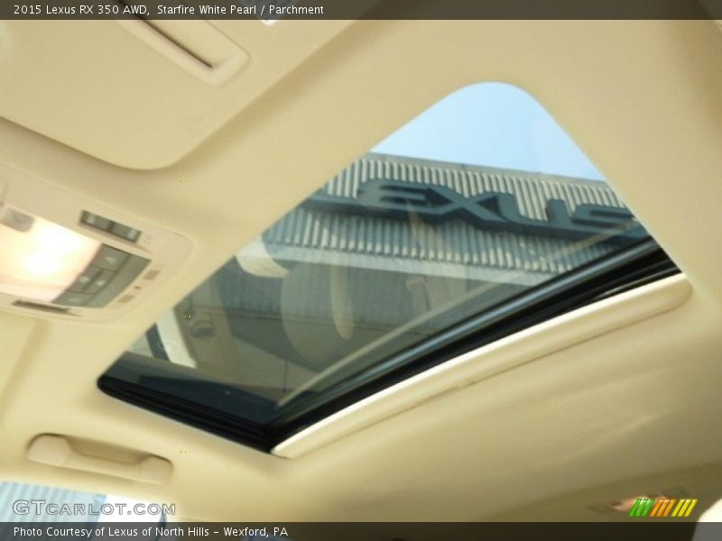 Sunroof of 2015 RX 350 AWD