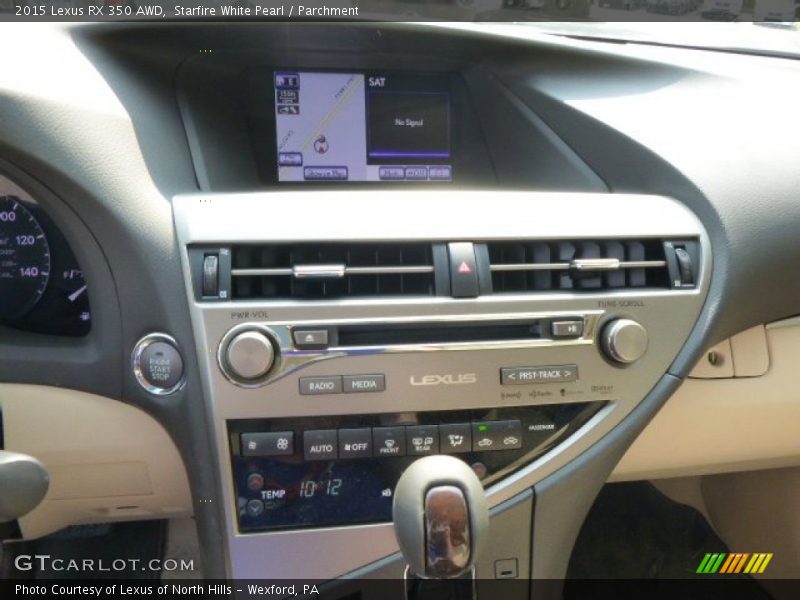 Controls of 2015 RX 350 AWD