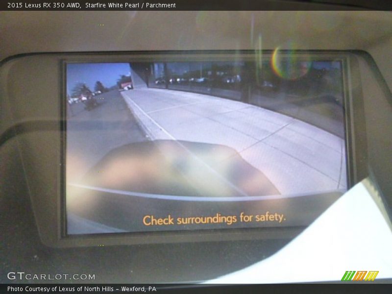 Starfire White Pearl / Parchment 2015 Lexus RX 350 AWD